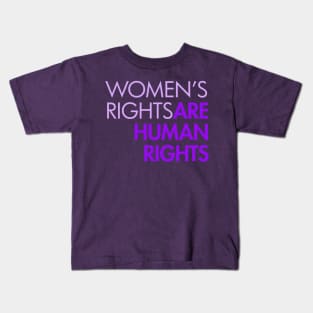 Women's Rights are Human Rights - lavender Kids T-Shirt